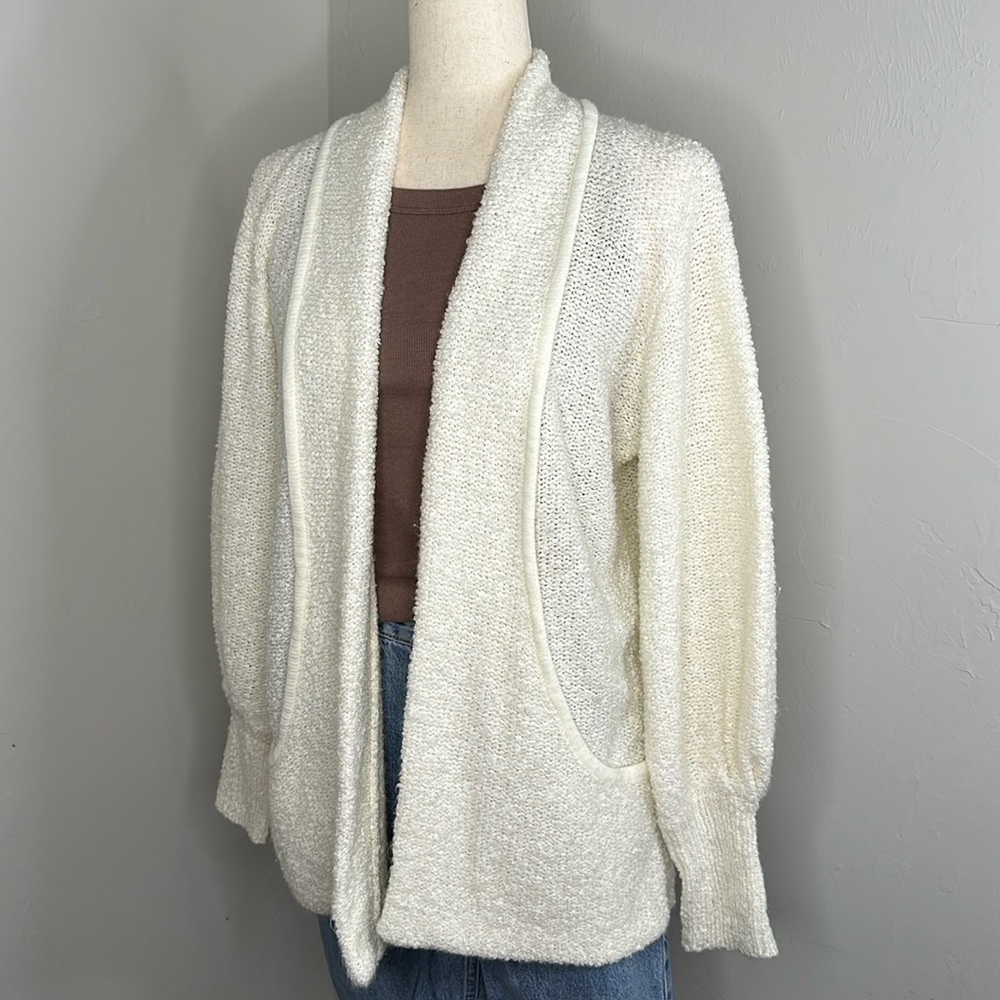 Vintage Sideffects Ivory Sweater knit Cardigan
